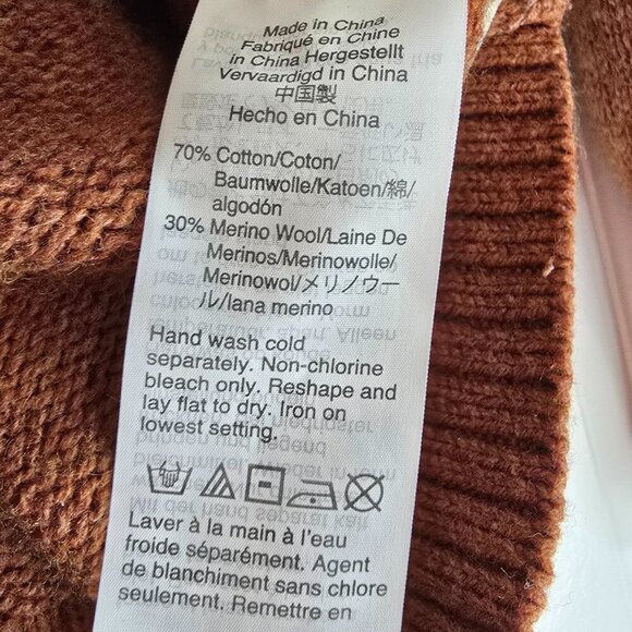 Madewell Dotted Eaton Puff-Sleeve Pullover Sweater in Cotton-Merino - Picture 7 of 8